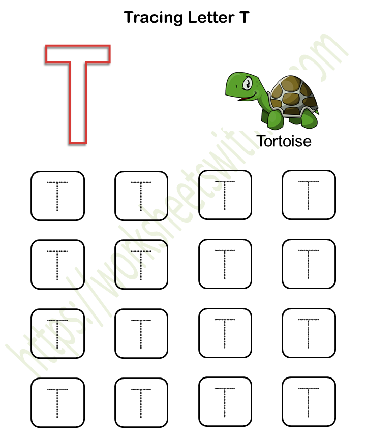 letter t tracing worksheets preschool kindergarten